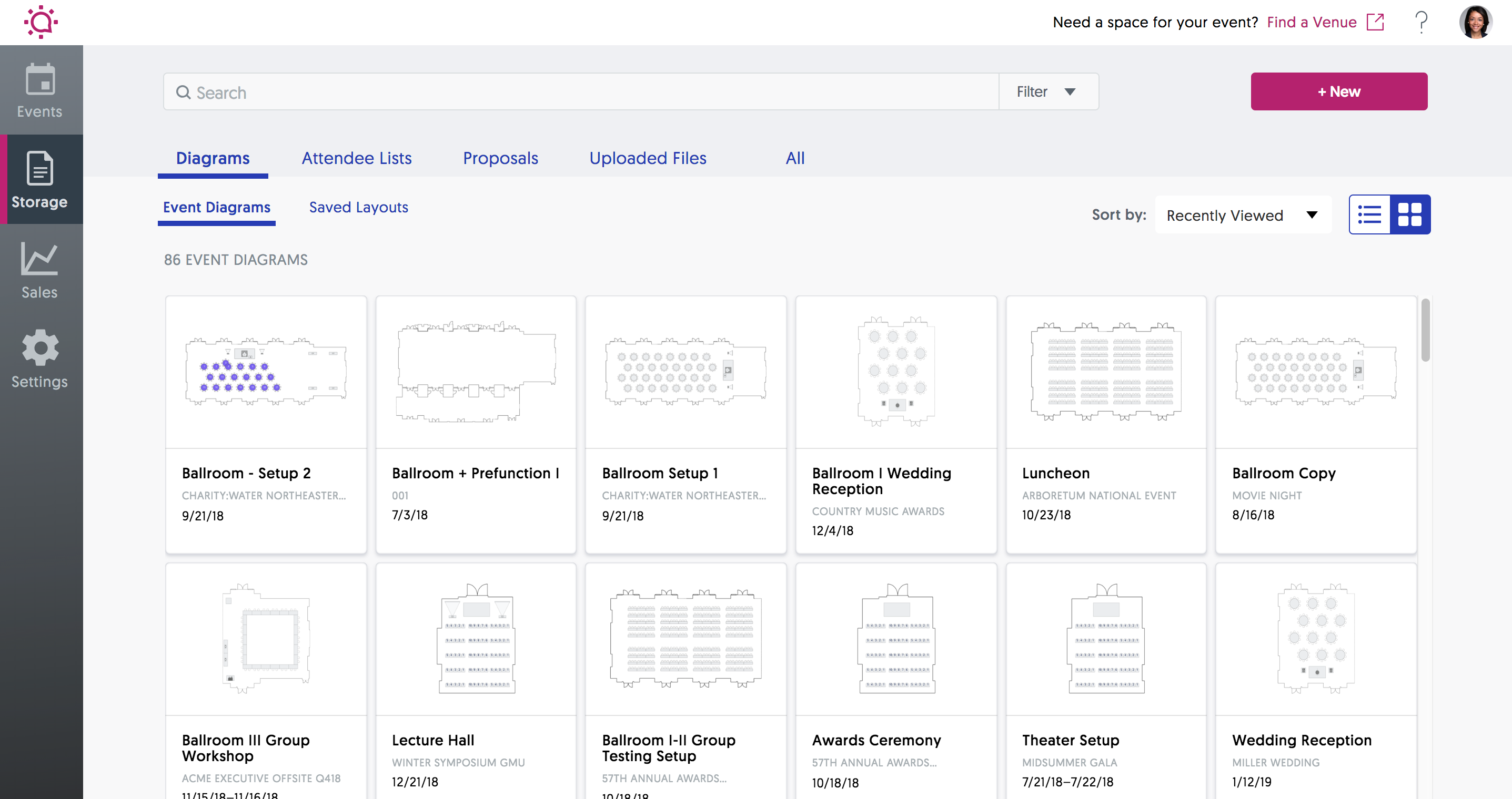 Floor plan library, event file storage. Floor plan library, event file storage.
